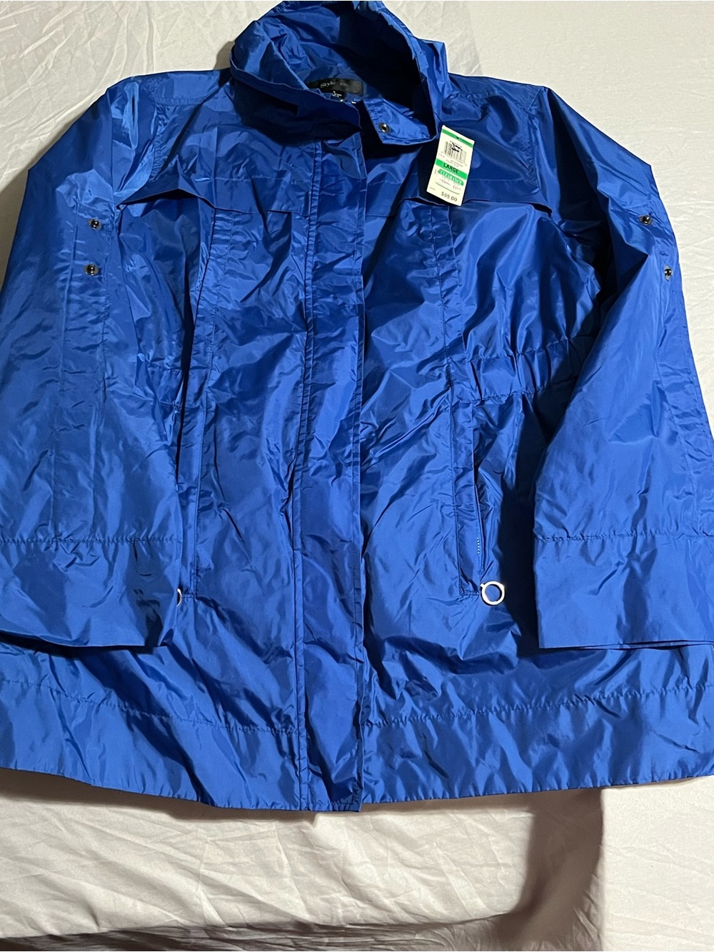 Style & Co. Royal Blue Lightweight Jacket Women’s Size Large New with Tags